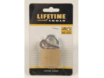 LifeTime Tools Riippulukko, 40mm, 3 avainta